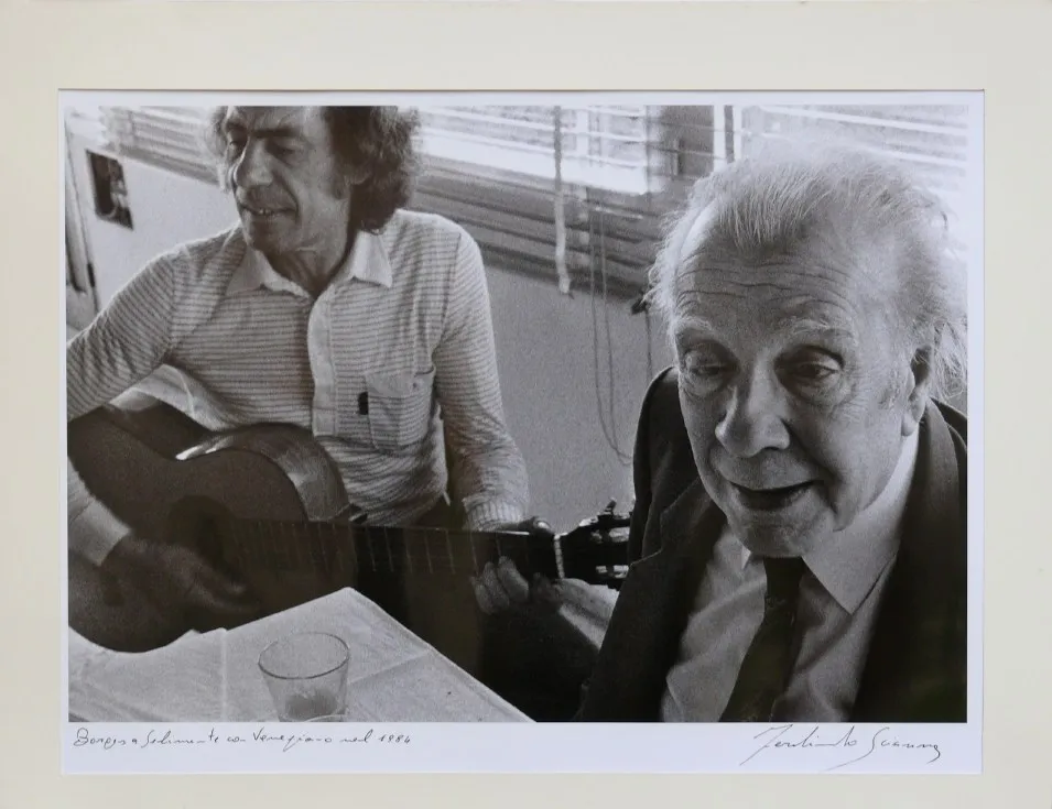 L'incontro tra Veneziano e Borges, testimoniato da Ferdinando Scianna