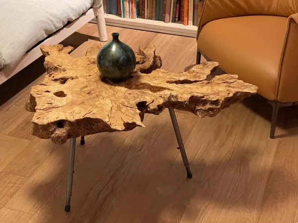 Tavolino in radice di ulivo